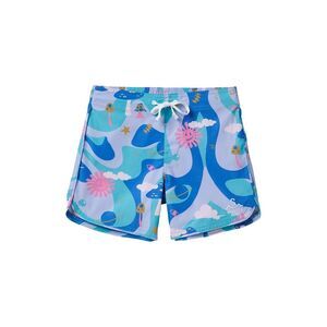 Seaesta Surf Boys  Seaesta Scallop Retro Flare Boardshorts, Blue